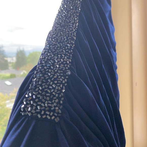 Navy Blue Formal Dress - Picture 4 of 5